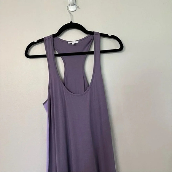 NWT Johnny Was Calme Two Tone Purple Stripe Racer Back Maxi Dress Sz M - Picture 5 of 12